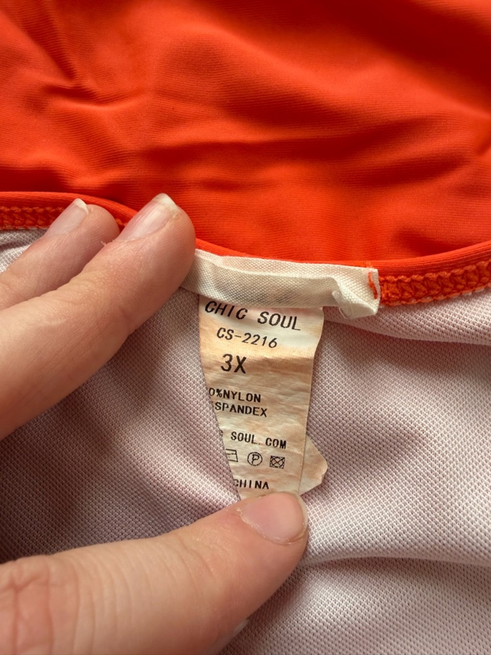 Chic Soul Bright Orange Ruffle Tie-Side Bikini Set - Picture 2 of 4